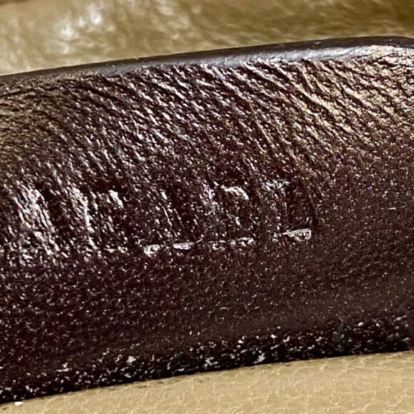 Bvlgari Bronzed Lambskin Leather Plisse Leoni Handbag - Picture 13 of 16